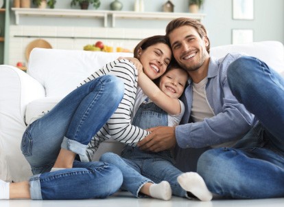 smiling family