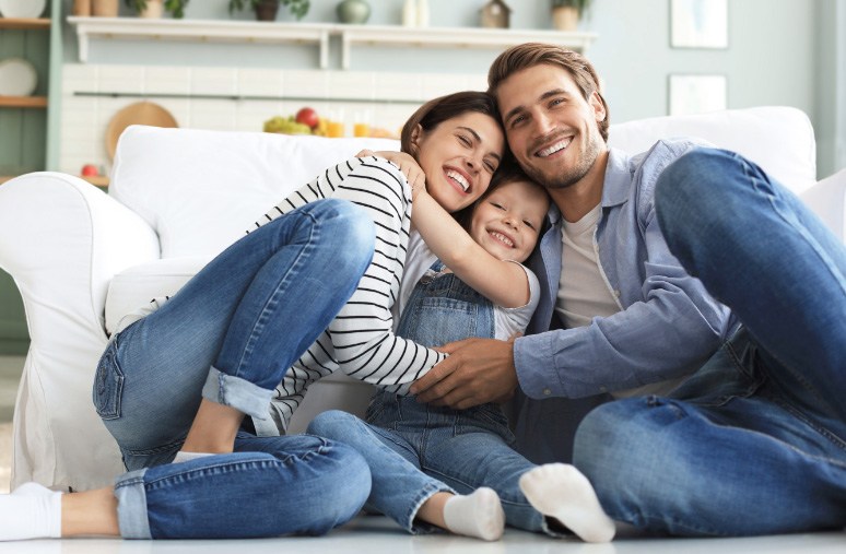 smiling family